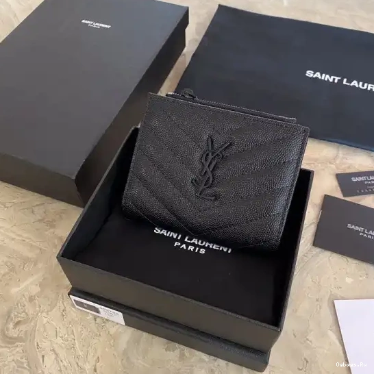 CASE CARD MONOGRAM YSL ZIPPED 0630
